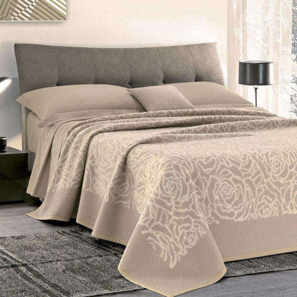 Couverture Pure Laine 450gr Cober Venice Taupe sconto