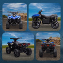 Quad Elettrico per Bambini ATV 6V Ricaricabile con Fari e Musica Blu      