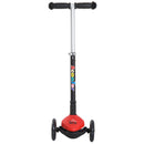 Monopattino per Bambini con 3 Ruote in Alluminio Fluo e Freno Rosso 