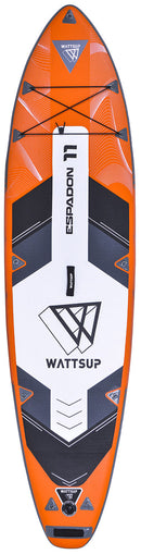 SUP Tavola Gonfiabile 335x81x15 cm con Pagaia Zaino e Accessori Wattsup Espadon Arancione