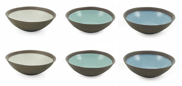 online Set de 6 assiettes creuses Ø18,5x6 cm en grès VdE Tivoli 1996 Mediterraneo