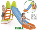 Scivolo per Bambini 253x80x140 h cm in Plastica Multicolor