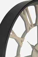 Orologio da Parete Ø50x6 cm in Mdf e Acciaio Ticking