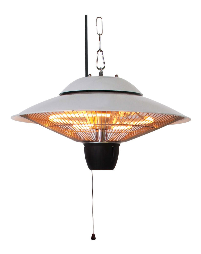 Stufa Elettrica da Soffitto per Esterno 1500W Qlima PEC2015 Silver