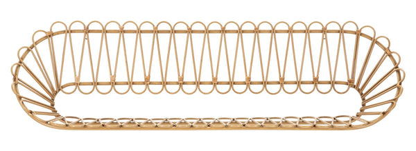 Mensola Libreria da Muro Panama 162x28x43,5 cm in Ferro e Plastica