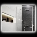 Specchio da Bagno Antiappannamento Retroilluminato LED Luminosità Regolabile 80x60x4 cm  