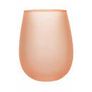 Set 6 Bicchieri Acqua Effetto Frosted Happy Hour Sunset in Vetro VdE Tivoli 1996 Rosso