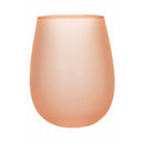 Set 6 Bicchieri Acqua Effetto Frosted Happy Hour Sunset in Vetro VdE Tivoli 1996 Rosso