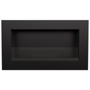 Camino a Bioetanolo da Parete 64,8x37,4 cm con Vetro o Senza Vetro Flig Washington Nero