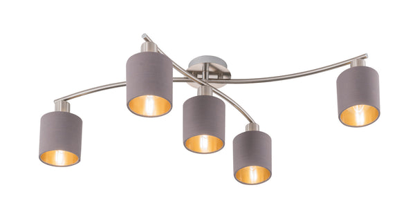 Plafonnier d'intérieur E14 en Métal Nickel Mat acquista