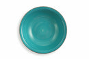 Set 6 Piatti Fondi in Gres Ø21,5 cm Villa d'Este Home Tivoli Turchese New Baita