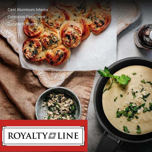 online Batteria di Pentole 14 Pezzi in Pietra Antiaderente Induzione Black