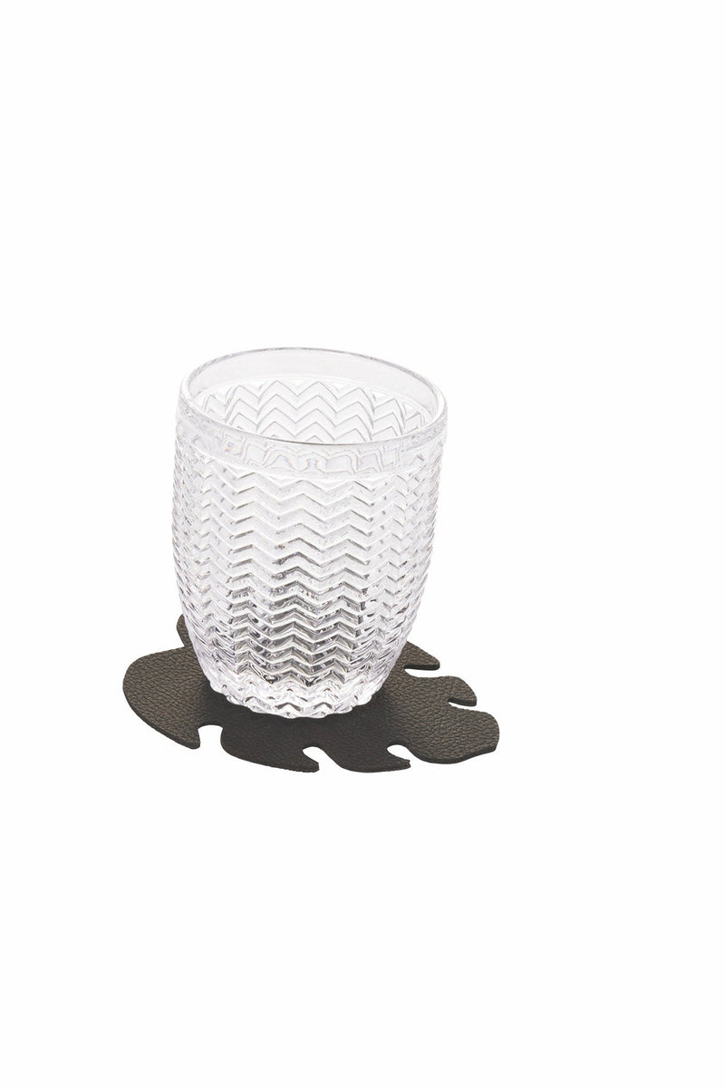 Set 6 Sottobicchieri Double Face Effetto Pelle 11x10 cm VdE Tivoli 1996 Jungle