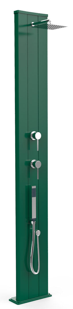 Douche de Jardin Solaire Extérieure Mitigeur 40L et Douche Mobile Arkema Dada S Vert sconto
