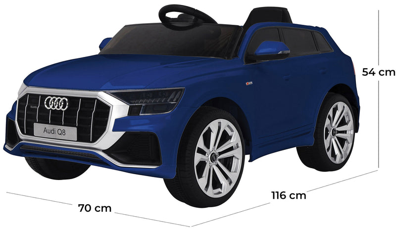 Macchina Elettrica per Bambini 12V con Licenza Audi Q8 Blu