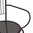 Sedia da Giardino 54x55x90cm in Ferro Ivrea Noce