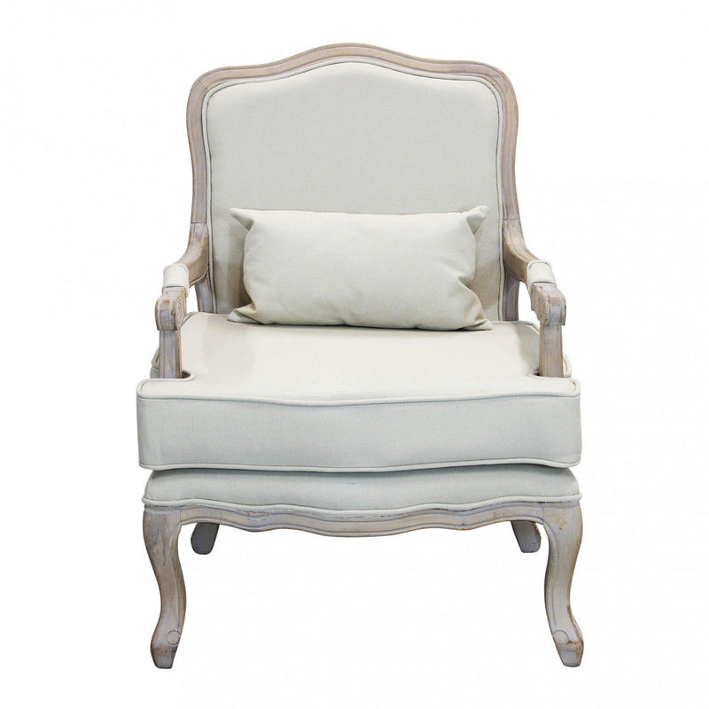 Poltrona Christy in Tessuto 64x72x92 h cm in Legno Beige