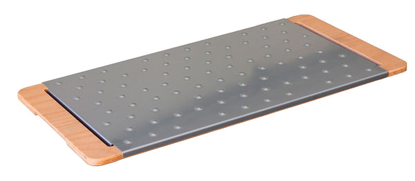 sconto Tagliere da Cucina 30x60 cm  In Legno e Acciaio Giusto