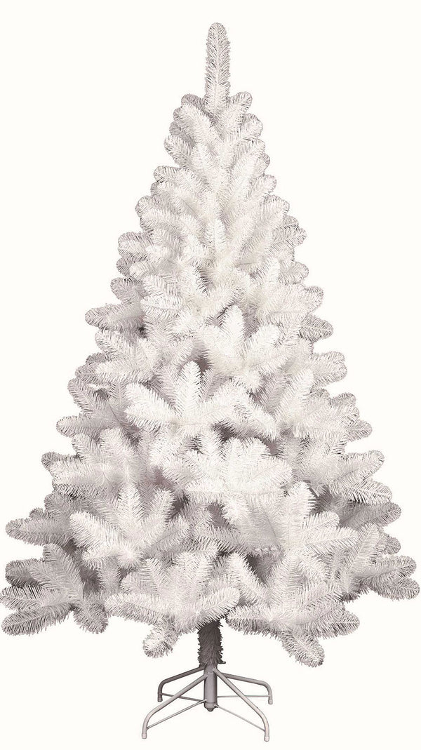 prezzo Albero di Natale Artificiale 120 cm 144 Rami Apertura a Gancio Bianco