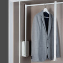 Appendiabiti per Armadio 45-60 cm Max 12Kg in Acciaio Emuca Bianco