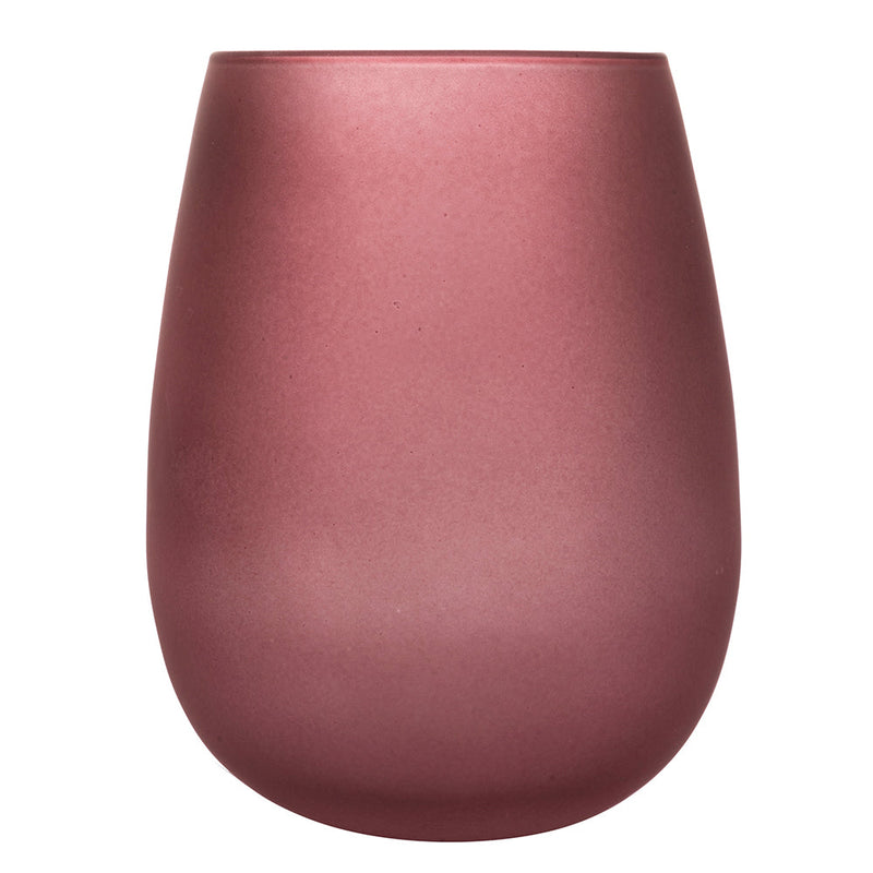 Set 6 Bicchieri Acqua Effetto Ghiaccio Happy Hour Provence in Vetro VdE Tivoli 1996 Viola