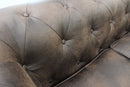 Divano 2 Posti Chesterfield 152x74x82 h cm in Similpelle Marrone