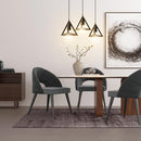 Lampadario Lampada Sospensione Piramide 18cm Design Moderno Paralume Nero