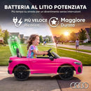 Macchina Elettrica per Bambini 12 V Audi A5L 101x55x43 cm con Telecomando Batteria al Litio e 2 Motori in PP Rosa      