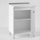 Base cucina con anta 60x50x85H cm bianco frassinato