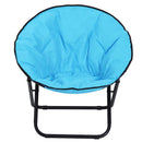 Sedia da Campeggio Pieghevole Imbottita 80x80x75 cm  Blu