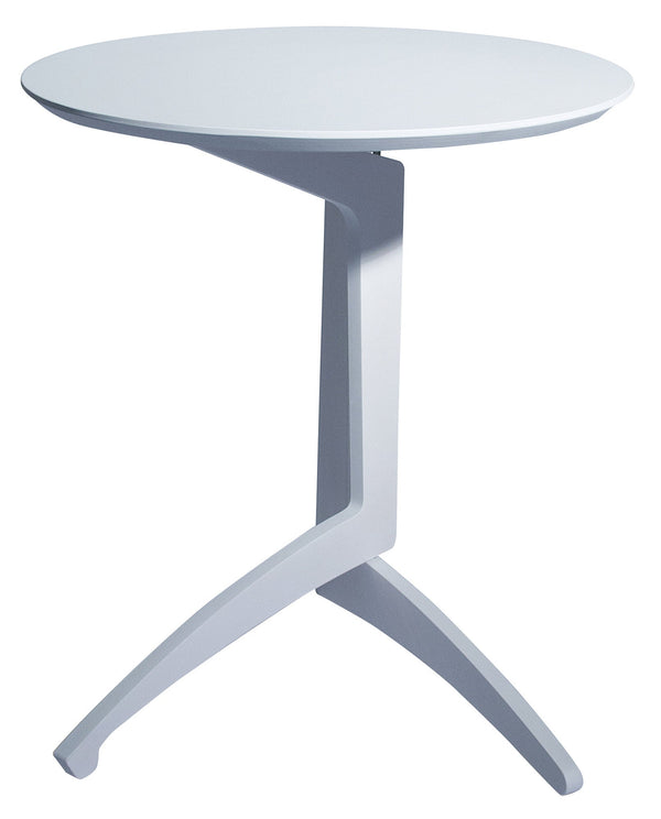 acquista Table Basse Pliante Ø53x63 cm en Bois Blanc