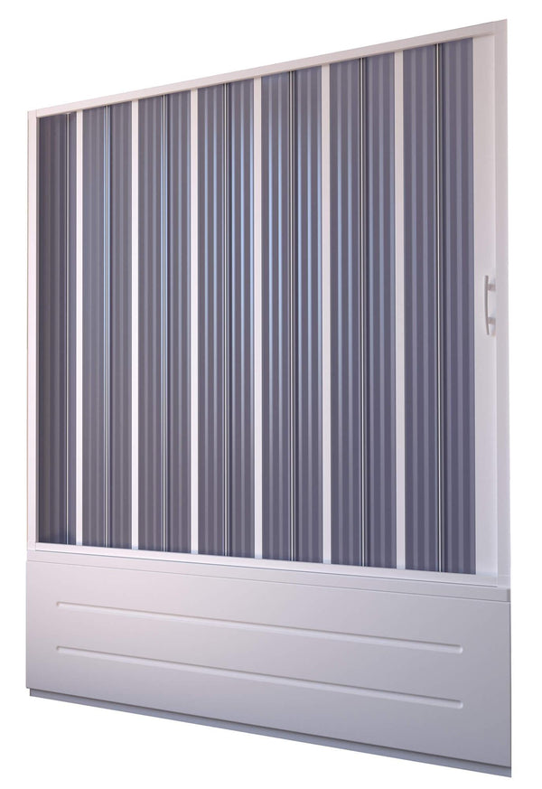 prezzo Pare Baignoire Linéaire 170x150 cm 1 Porte Pliante en PVC Ouverture Latérale H150 cm Dorini Blanc