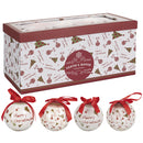 Set 14 Palle di Natale Ø7,5 cm in Polyfoam con Box Bianco