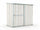 Jardinière en tôle d'acier porte-outils 174x100x174 cm Enaudi Bianca