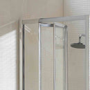 Porta Parete Doccia 1 Anta A Libro In Cristallo Trasparente 4mm H198 Fosterberg Fyn Varie Misure