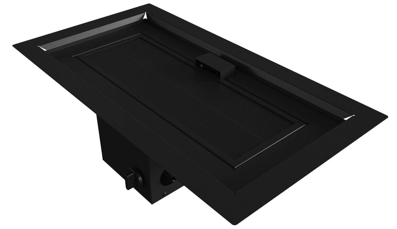 Stufa a Gas da Esterno Flig Poeria 2 Nero con Telecomando 60,1x39,5 cm