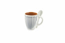 Set 24 Tazzine da Caffè Ø6x9 cm in Gres Villa d'Este Home Tivoli Marea