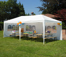 Set Birreria da Giardino Pieghevole in Legno Tavolo 200x60 cm e 2 Panche Vorghini