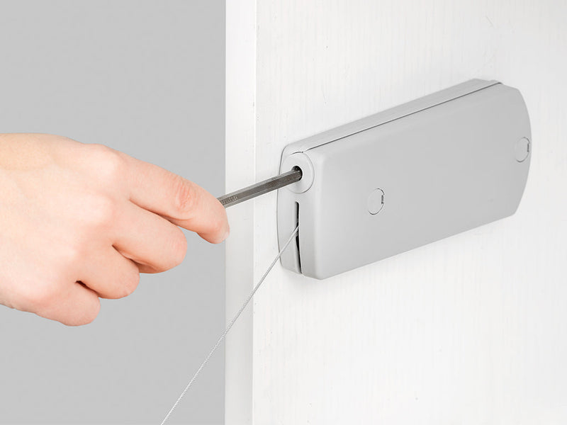 Meccanismo per Ante a Ribalta Microwinch Forza 6 Kg Plastica Grigia Acciaio e Tecnoplastica Emuca