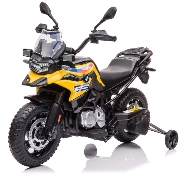 Moto électrique pour enfants 12V avec permis BMW F 850 GS Jaune sconto