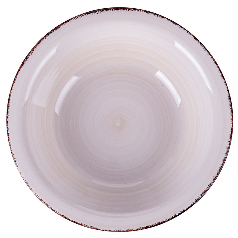 Servizio Piatti 12 Pezzi in Gres Dipinto a Mano VdE Tivoli 1996 Baita Acquerello