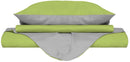Copripiumino con Sacco e Federe Doubleface Verde Acido\/Grigio Chiaro Varie Misure