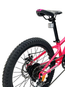 Bicicletta Mountain Bike per Bambini Unisex 20" MTB Phoenix 7V in Acciaio Fucsia