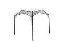 Gazebo da Giardino 3,5x3,5x2,7m in Metallo Ecrù