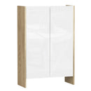 Mobile Armadietto 2 Ante 60x25x90 cm in Truciolare  Bianco