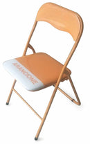 Set 6 Sedie Pieghevoli in Metallo Soriani Arancione
