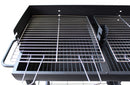 Barbecue a Carbonella 100x47x94 h cm in Acciaio Nero