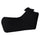 Chaise longue transat 120x70x65 cm avec coussin en polyester Armonia noir