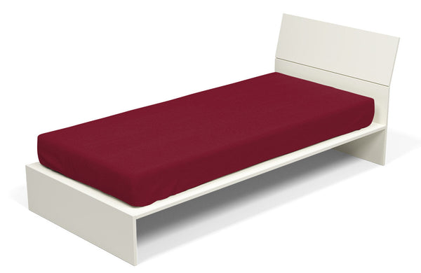 Drap inférieur avec coins et élastique bordeaux de couleur unie online