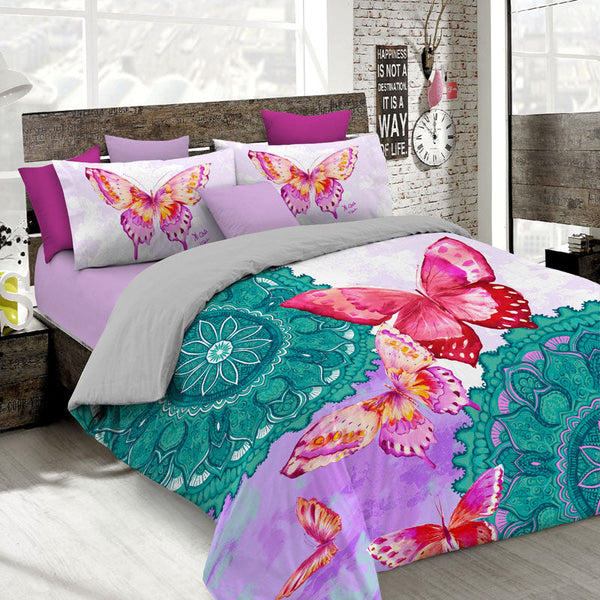 acquista Housse de couette double avec impression sur le sac et taies d'oreiller Kio609